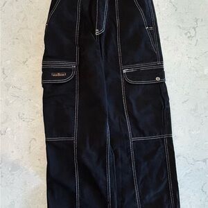 BDG Black Pants with White Stitch Detail